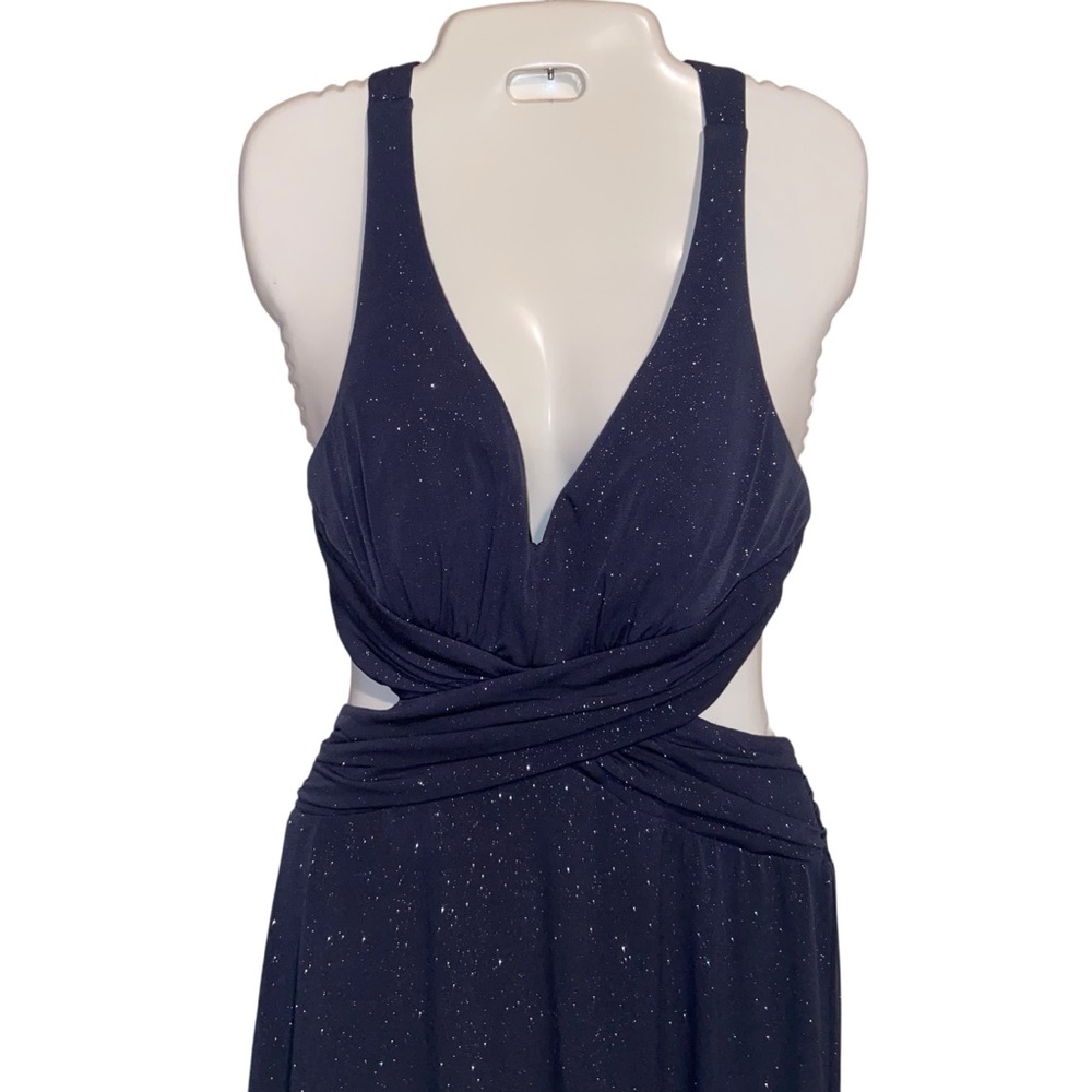 Vintage Jump Dress Womens Size 7/8 Wendye Chaitin Maxi Gown Prom Grunge 90s Y2K - Picture 5 of 15